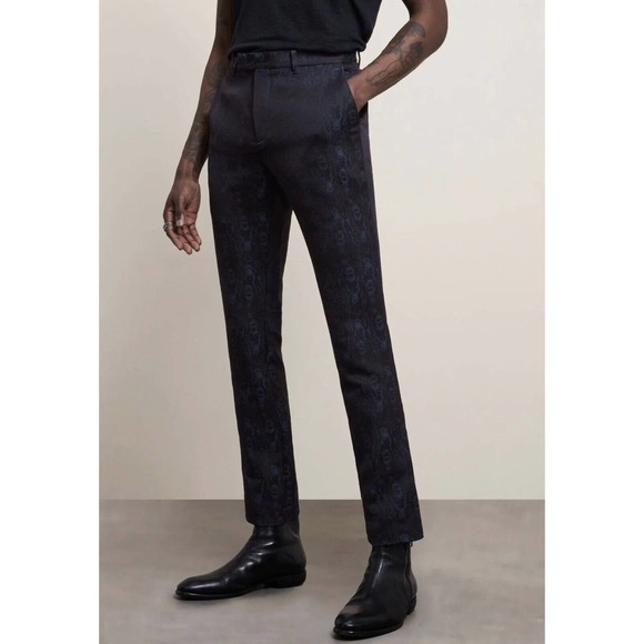 John Varvatos Jacquard Slim Pant